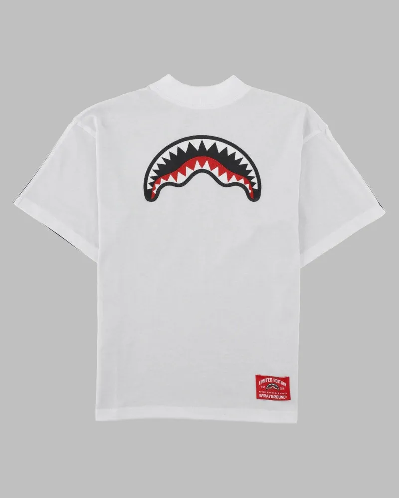 Sprayground Checkered Cotton T-Shirt — Black Black