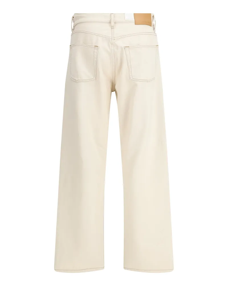 Sunflower Men's Loose Fit Contrast Jeans Ecru Cotton Beige