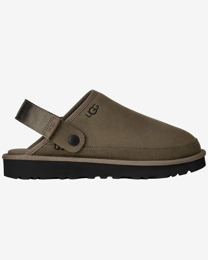 UGG Men's Clogs Goldencoast Ii Pinecone Nubuck Leather Shoe Beige