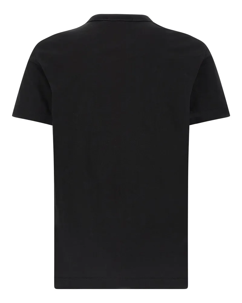 Dolce & Gabbana Logo Patch Cotton T-Shirt — Black Black