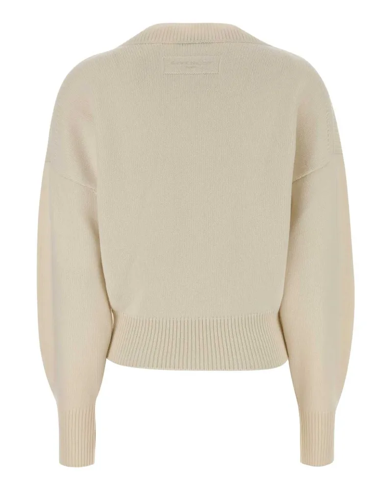Givenchy Women Ivory Wool Sweater Exterior: Giacche E Gilet Jacket Ivory