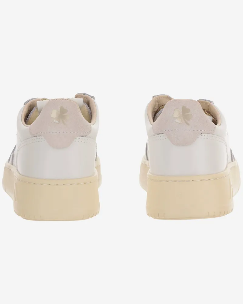 AUTRY Girls' Sneakers Medalist Low White Leather Trainers White