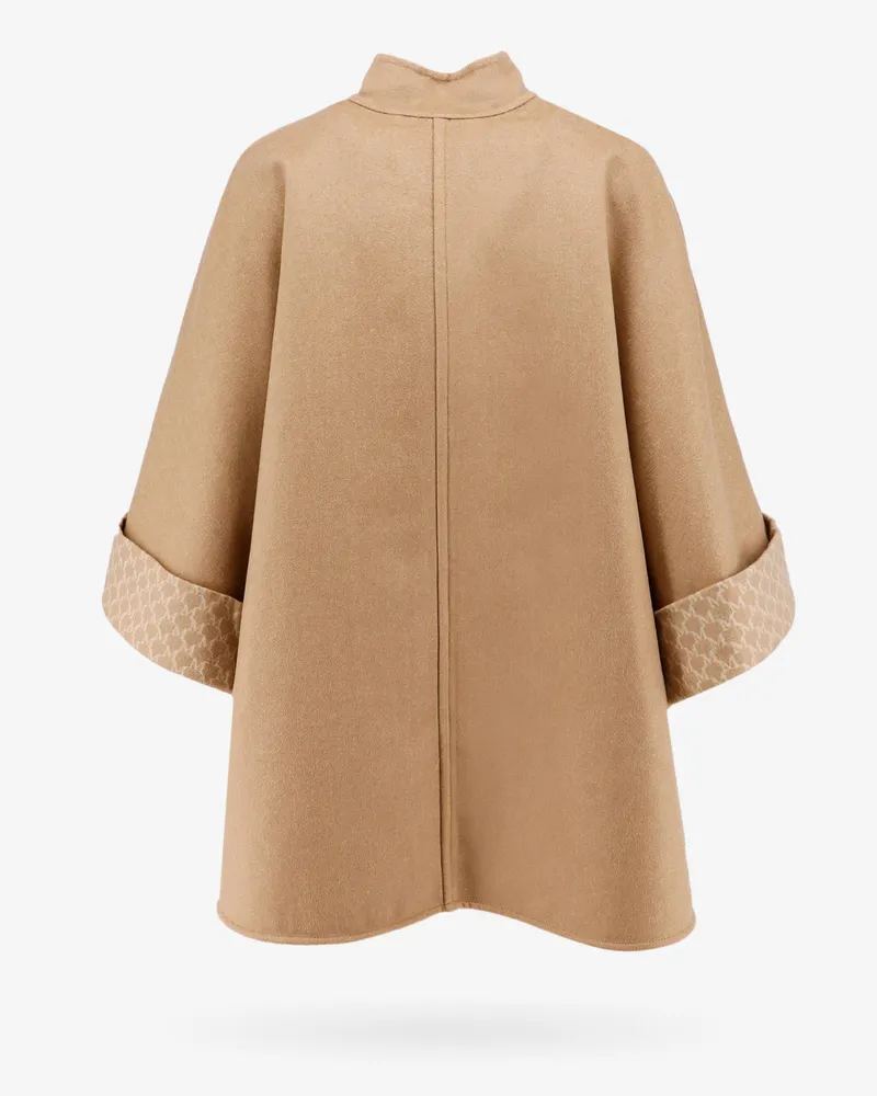 Max Mara Women's Cape Virgin Wool And Cashmere Beige Jacket Beige