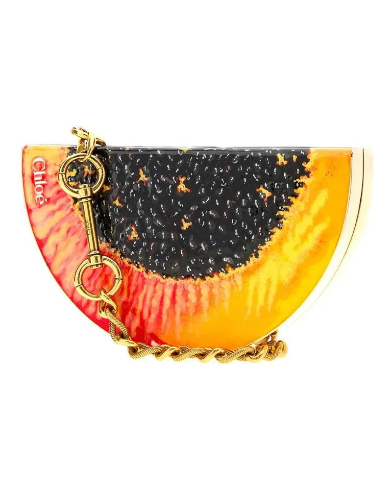 Chloé Clutch — Orange Orange