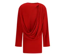 Women's La Robe Mistral Dress Red Viscose; Polyamide