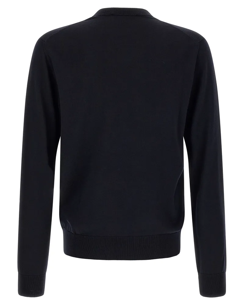 Dolce & Gabbana Men's Blue Virgin Wool Cardigan Clothing Navy