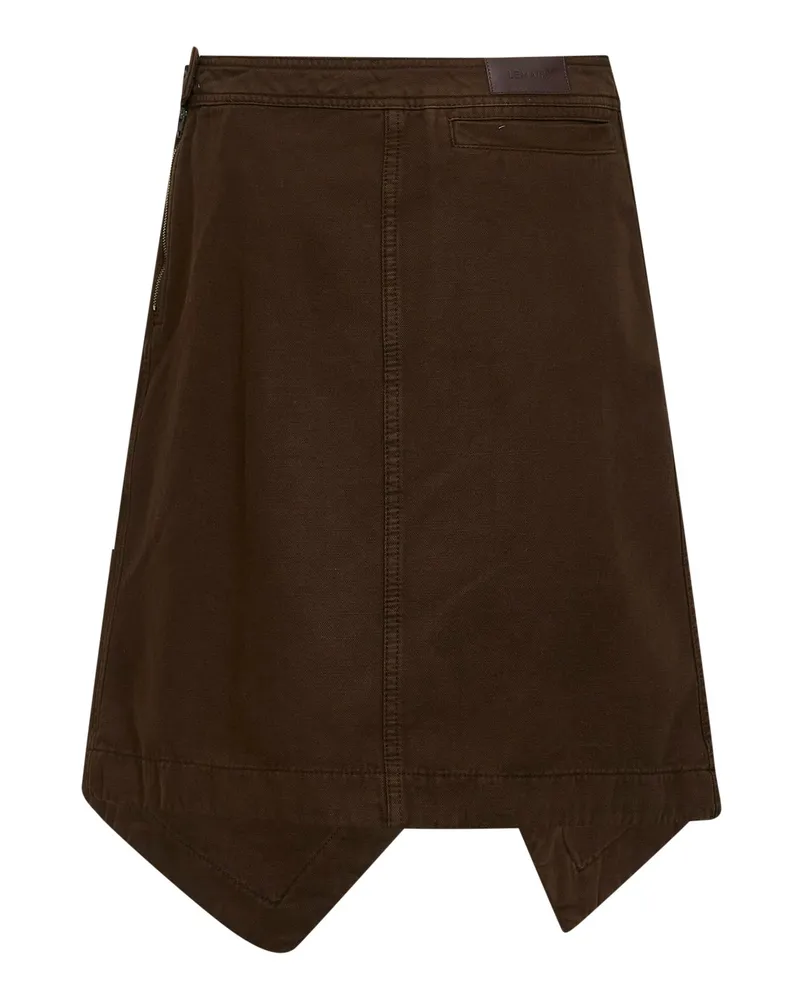 Christophe Lemaire Women's Denim Skirt — Brown Cotton Brown