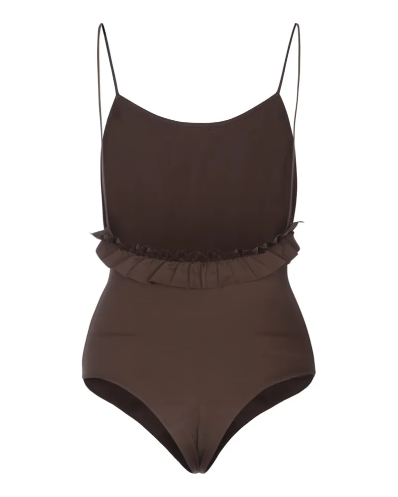 Jacquemus Women Le Maillot Cabana Brown Costumi Da Bagno Swimwear Brown