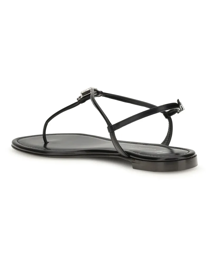 Giuseppe Zanotti Women's Sandals Pia Mizuki Black Leather Calf Black