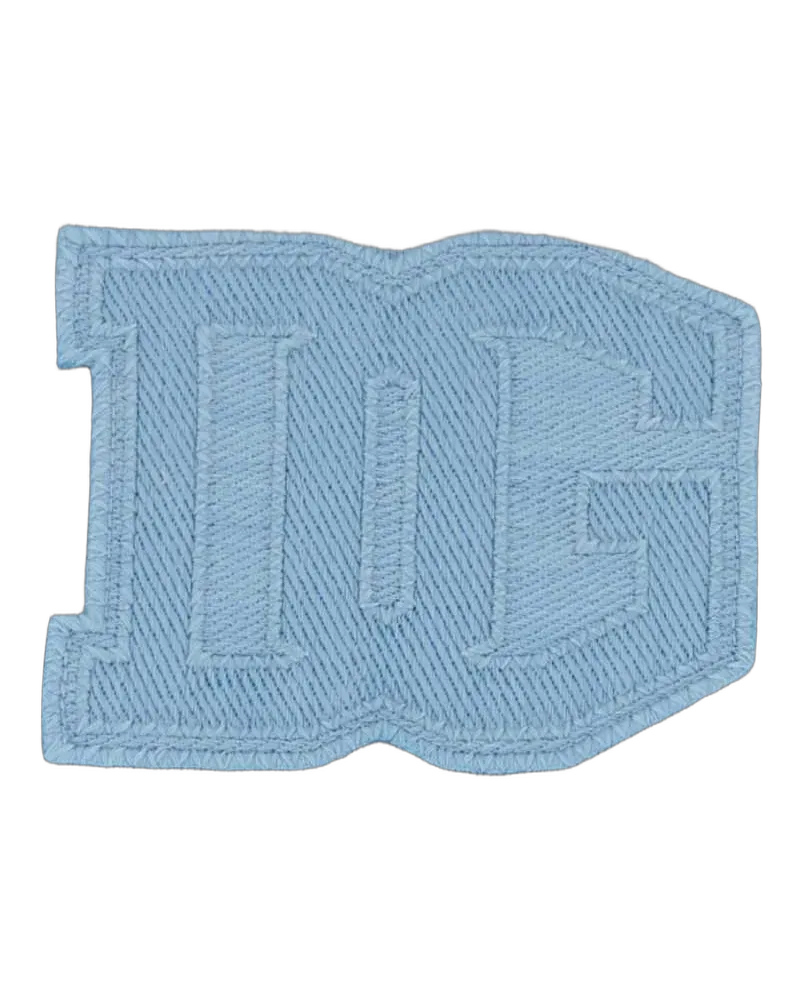 Dolce & Gabbana Logo-Embroidered Cotton Sweatshirt — Blue Blue