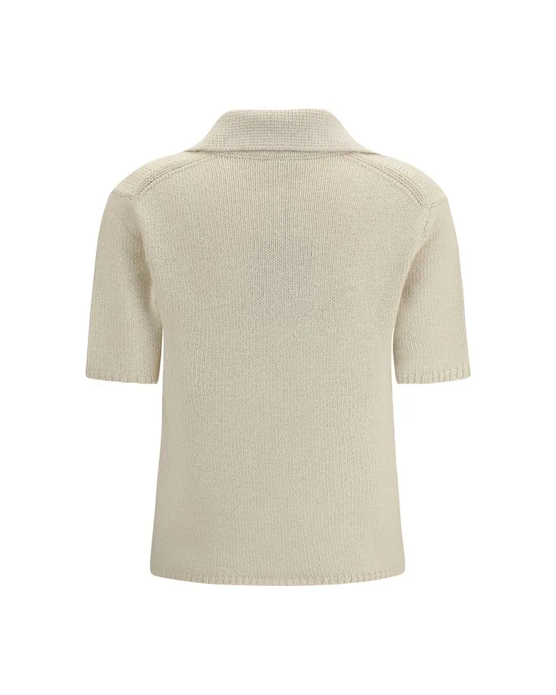 Gabriela Hearst Women's Beige Cashmere Polo Shirt Beige