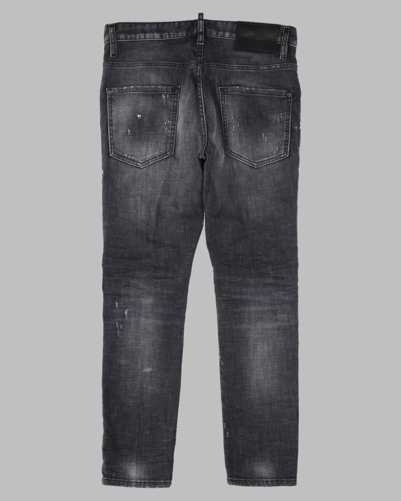 Dsquared2 Distressed Skater Jeans — Black Black