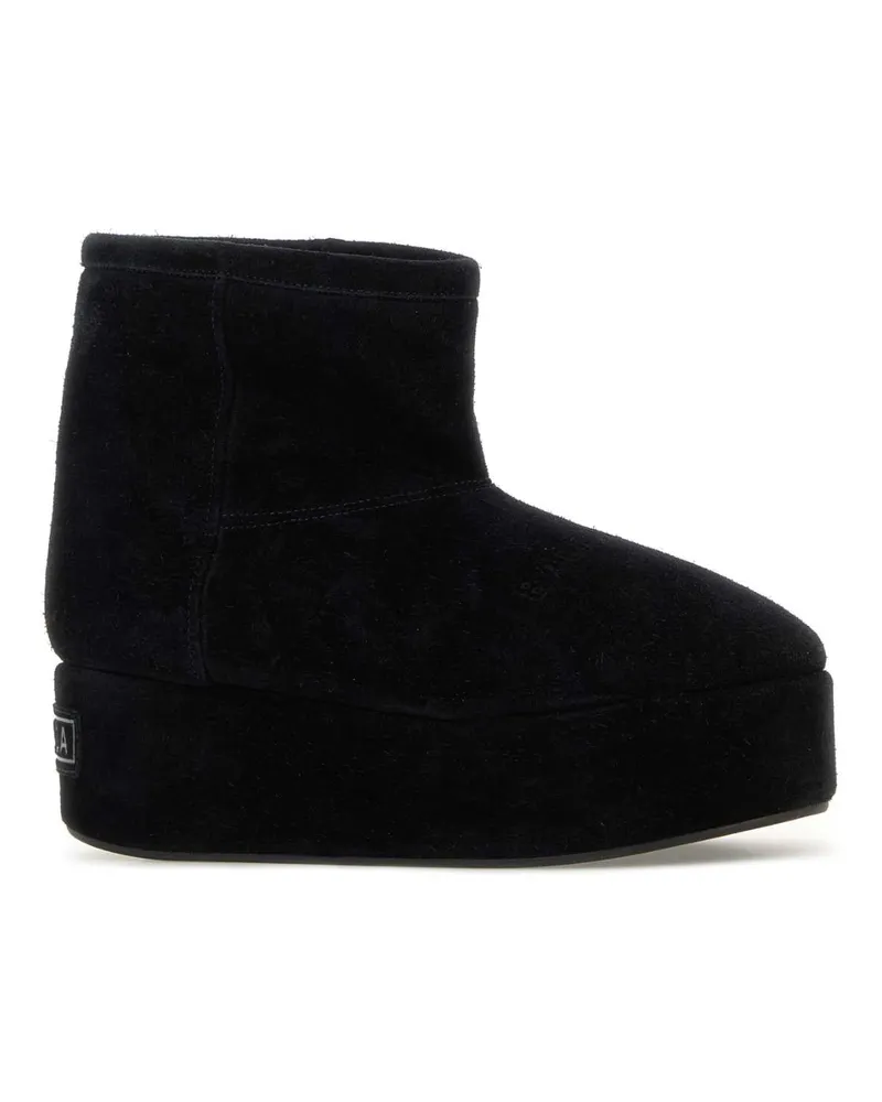 Balenciaga Women's Black Suede Alaska Ankle Boots T Domesticated Calf Le Stivali Black