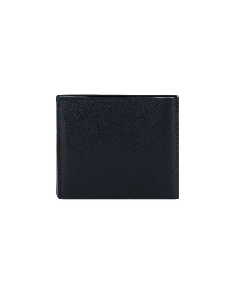 Balenciaga Men's Black Calf Leather Bos Taurus Wallet Black