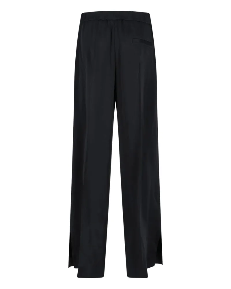 Jil Sander Women's Trousers Black Acetate Black