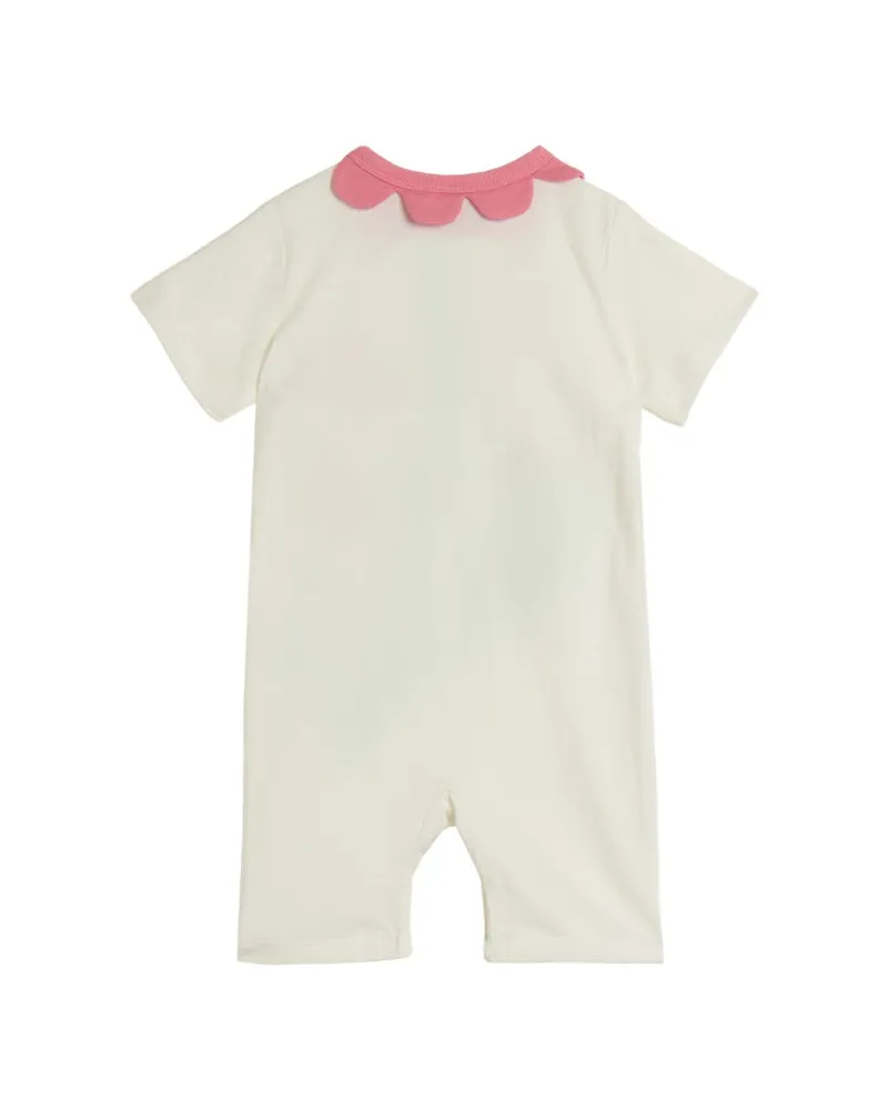 Stella McCartney Floral Cotton Romper — Ivory Ivory