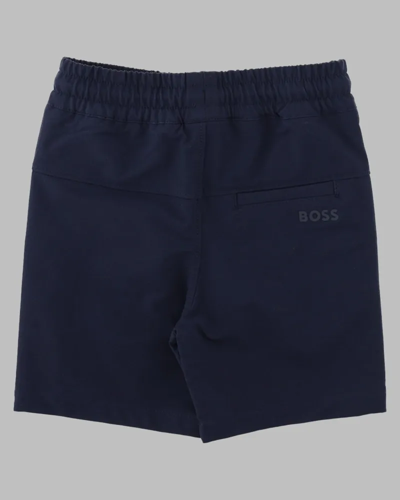 HUGO BOSS Elasticated Fleece Jogger Shorts — Blue Blue