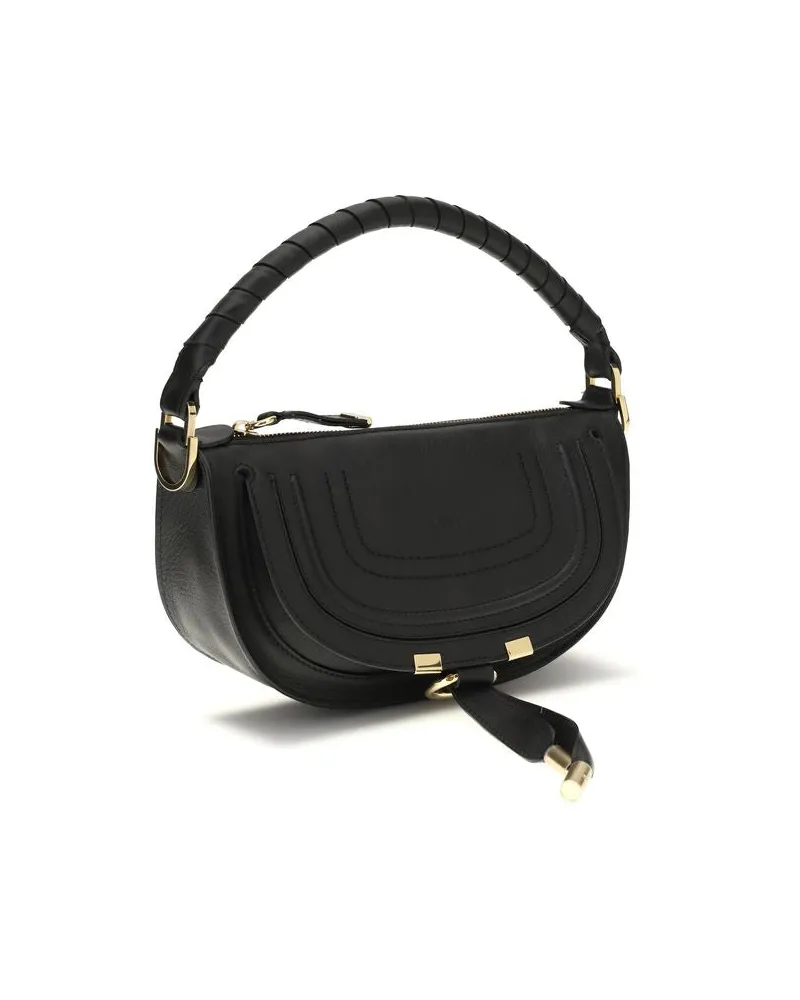Chloé Women's Black Calf Leather Bos Taurus Shoulder Bag Black