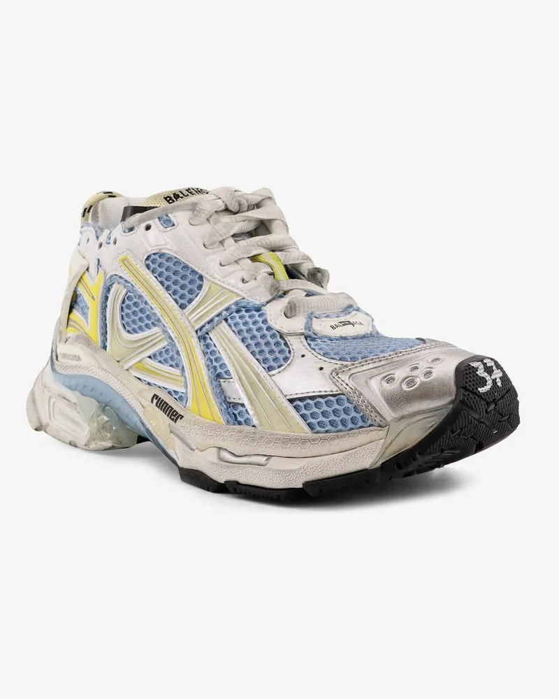 Balenciaga Women's Sneakers Low-Top Runner Mesh Multicolour Trainers Multicolor