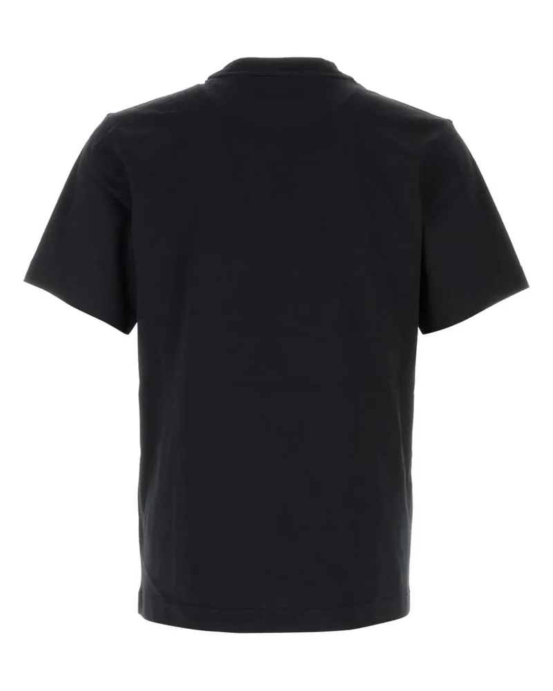 Burberry Men Logo-Print Cotton T-Shirt Black Black