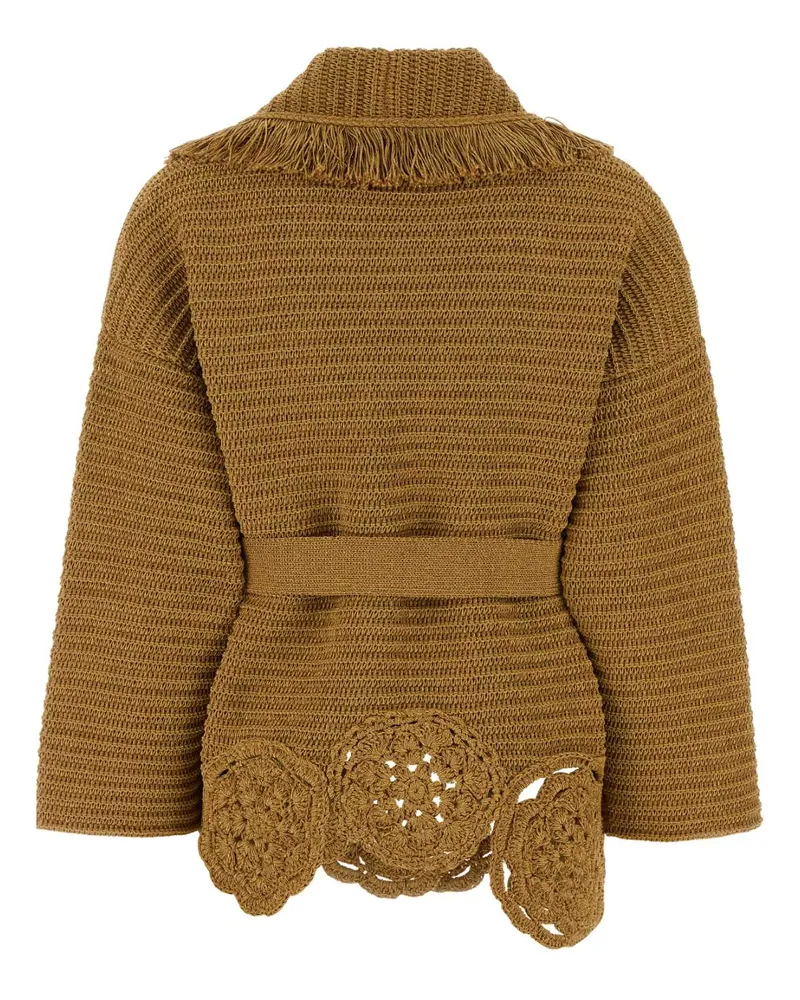 Alanui Island Memories Cardigan — Gold Gold