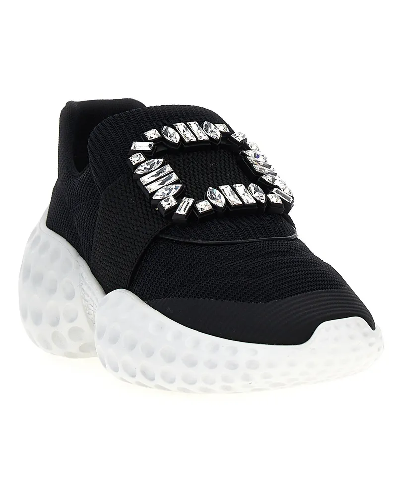 Roger Vivier Viv Run Light Sneaker — Black Black