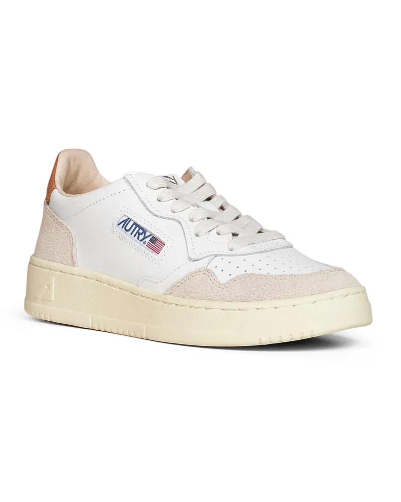 AUTRY Women's Sneakers Medalist Low White Leather Calf Trainers White