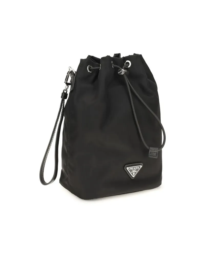Prada Re-Nylon Bucket Bag — Black Black