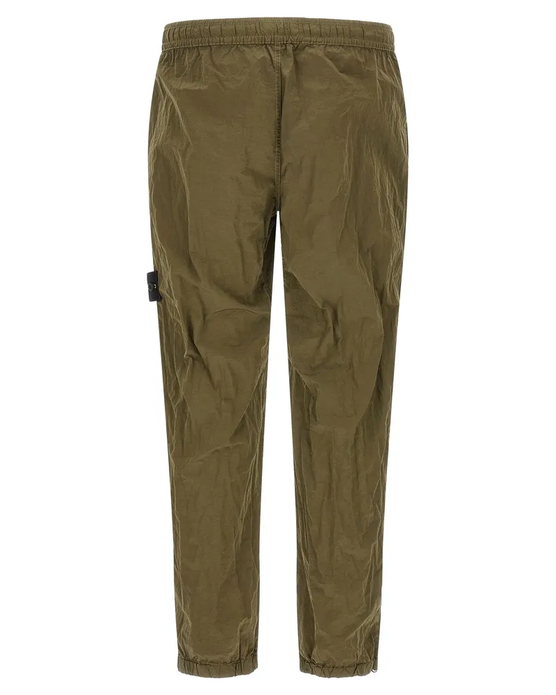 Stone Island Technical Nylon Metal Joggers — Olive Green Olive
