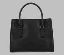 Leather Shoulder Bag — Black