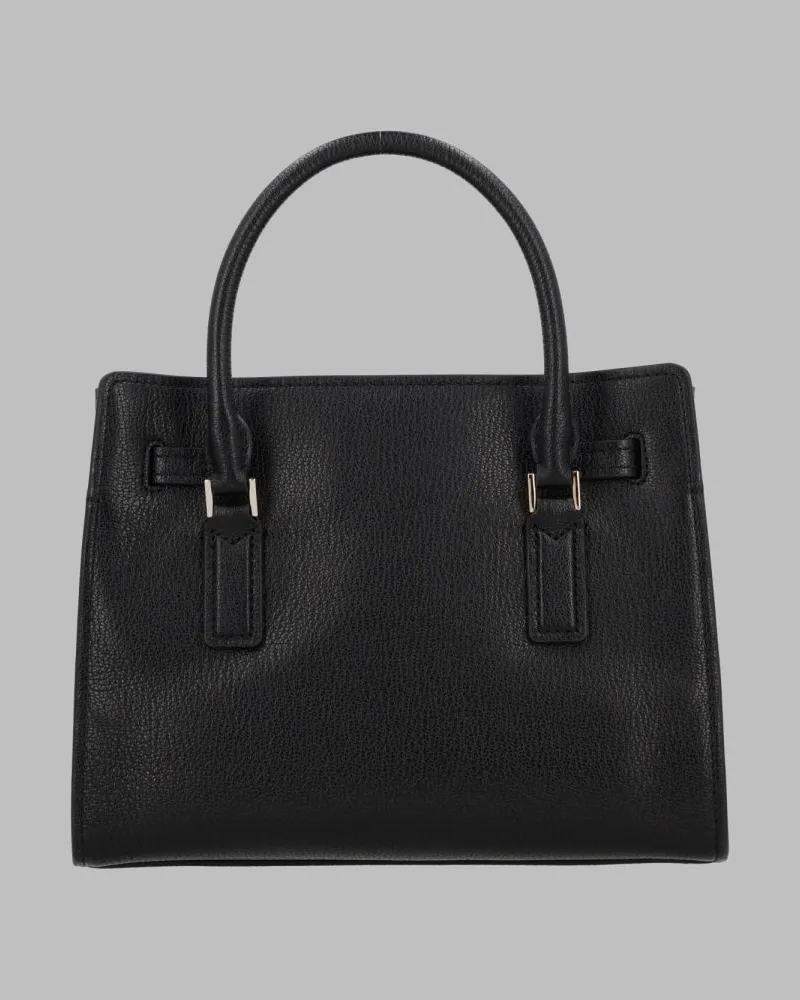 Michael Kors Leather Shoulder Bag — Black Black