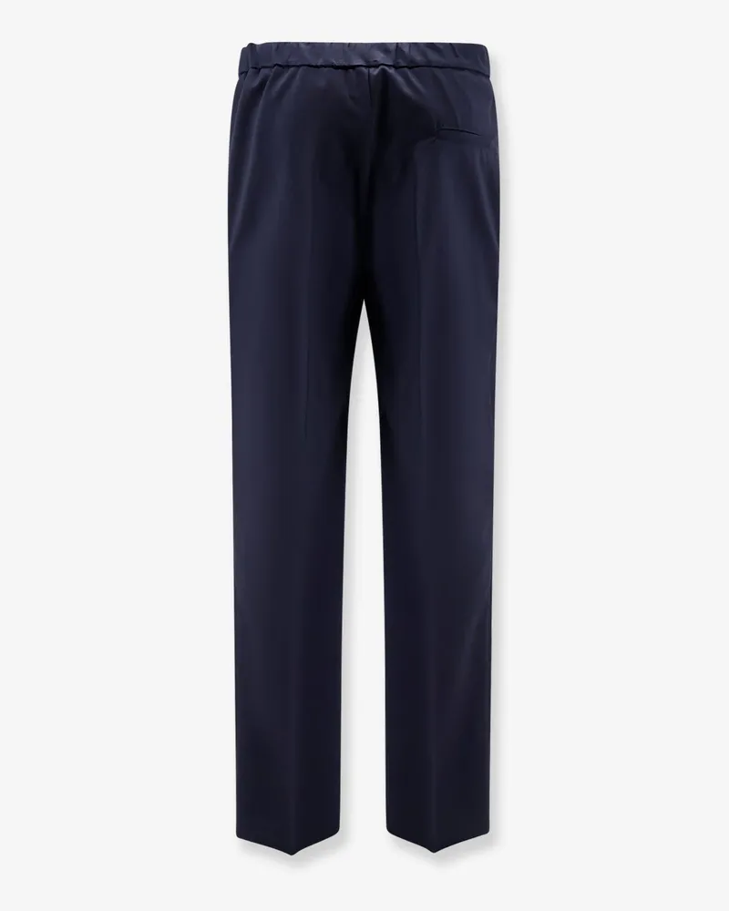 Hevò Men's Trousers Torre Chianca Blue Polyester Navy