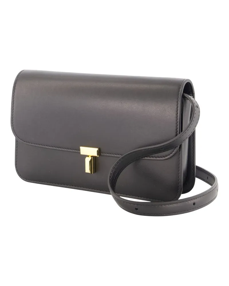 Totême T-Lock Crossbody Bag — Black Black