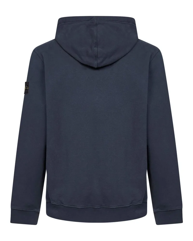 Stone Island Men's Hoodie Stretch Organic Cotton, Blue Sweatshirts Sweater Blue
