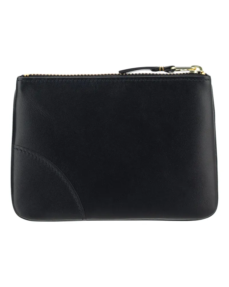 Comme des Garçons Men's Leather Coin Purse Black Calf Umbrellas Accessory Black
