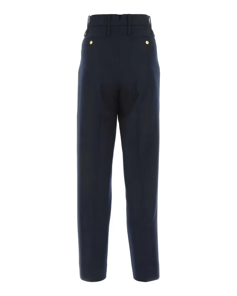 Gucci Women's Midnight Blue Cashmere Pant 4440 Exteiror: Pantaloni Navy