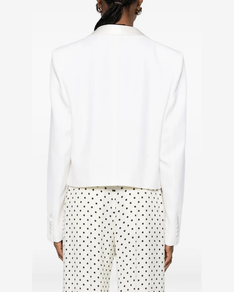 Tom Ford Wool Tuxedo Blazer — White White