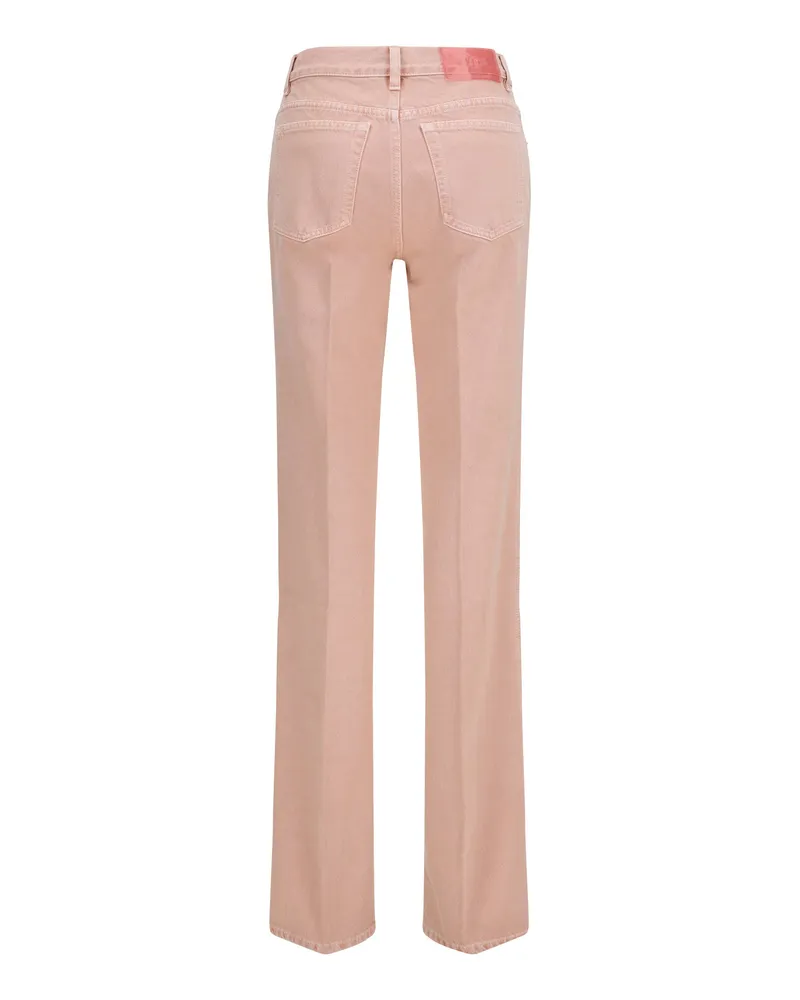 Chloé Women's Straight-Leg Jeans Timid Pink Cotton Pink