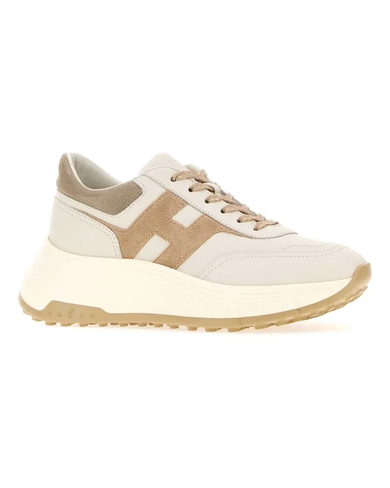 Hogan Women's H669 Sneaker Beige Leather Beige