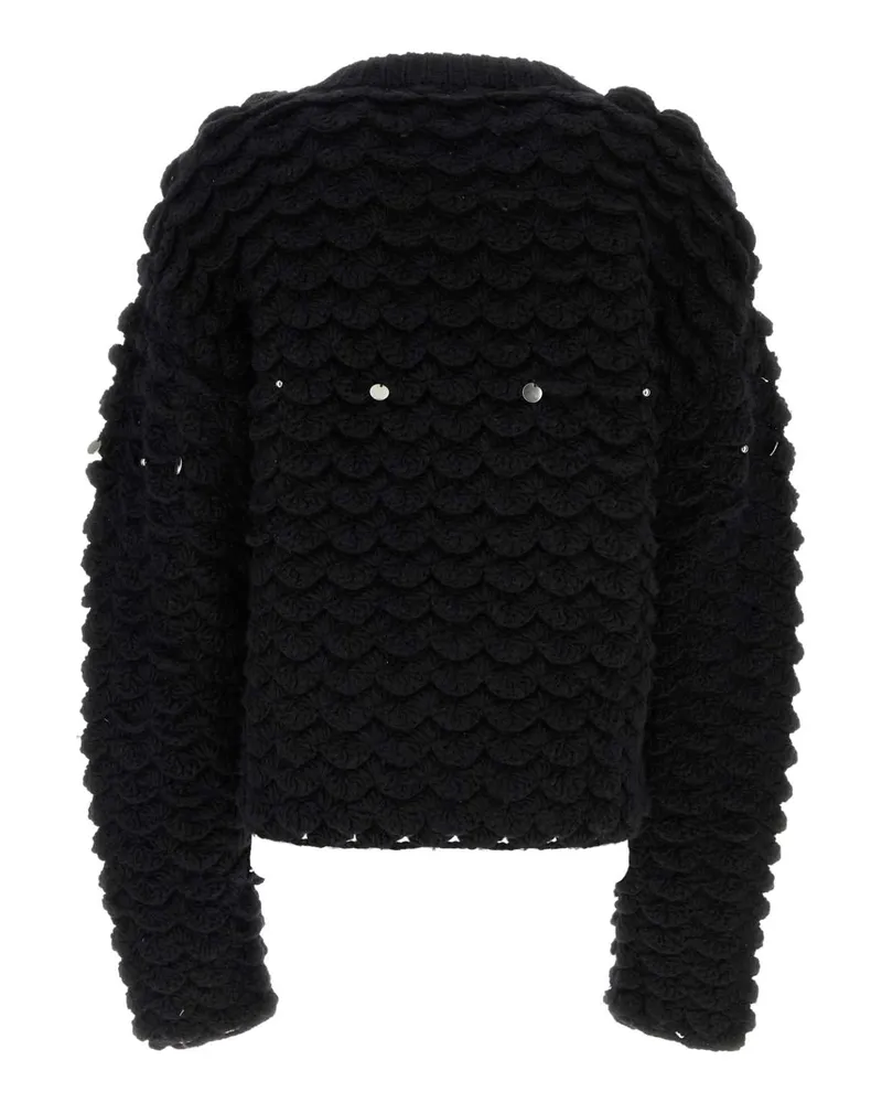 Namacheko Men Black Wool Blend Sweater Exterior: Alpaca Acrylic Maglieria Black