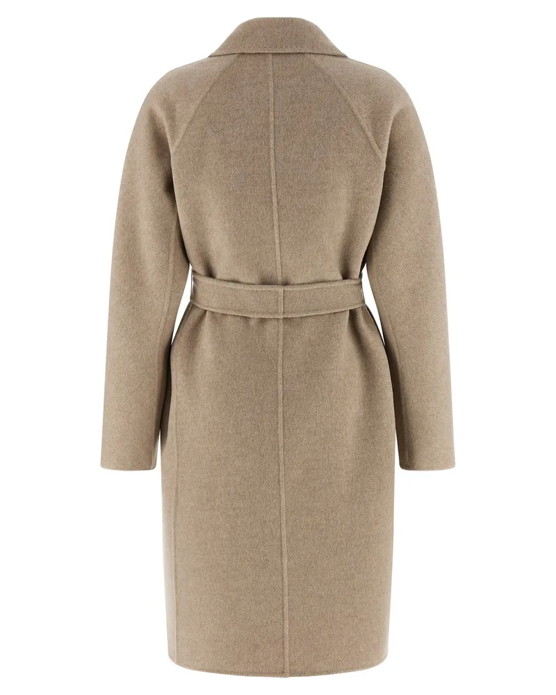 Max Mara Women's Beige Cashmere Coat Clothing Beige