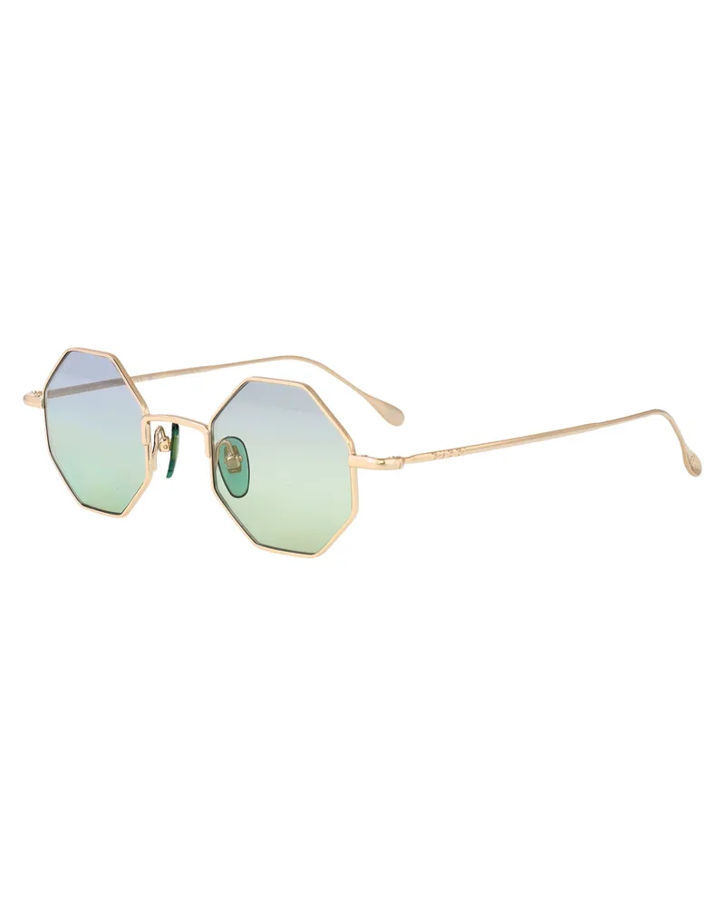 Gucci Unisex Sunglasses Gg1814s Gold-Light Blue Gold-Gold-Light Metal Gold/gold/light Gold