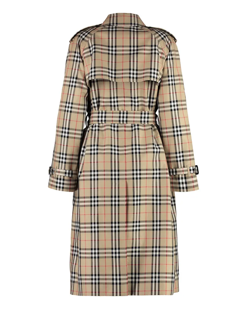 Burberry Women's Trench Coat Beige Cotton & Raincoats Beige