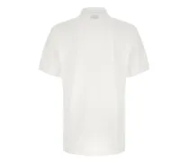 Logo-Embroidered Teddy Bear Polo Shirt — White