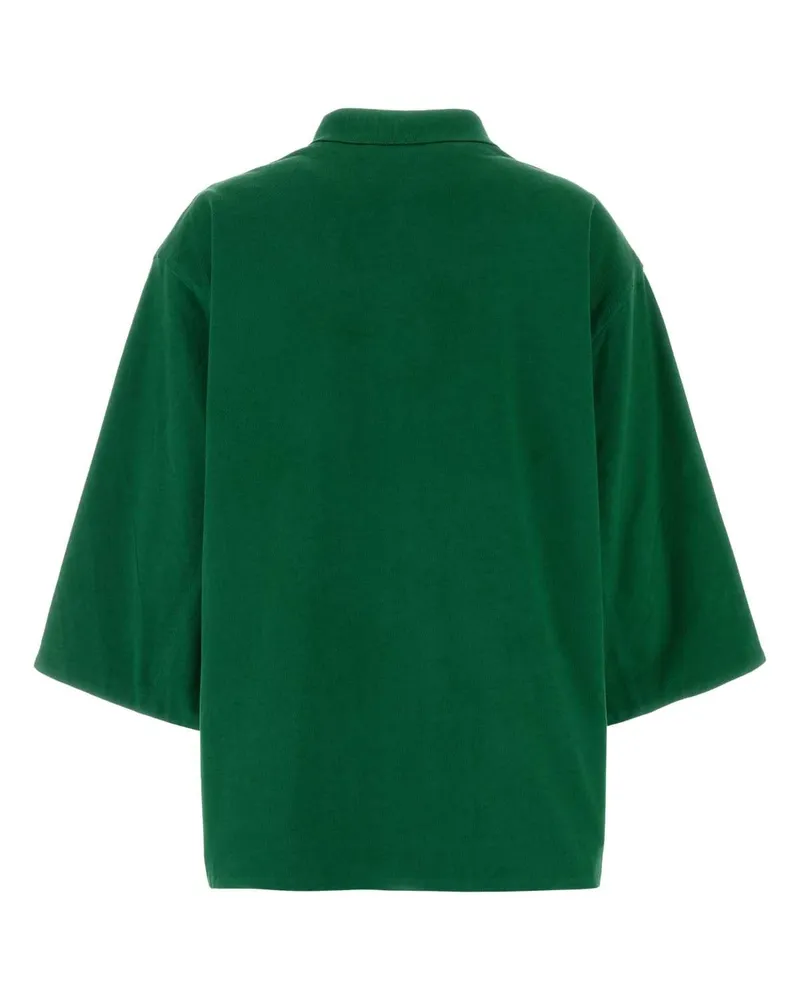 Prada Cotton Piquet Jacket — Green Green
