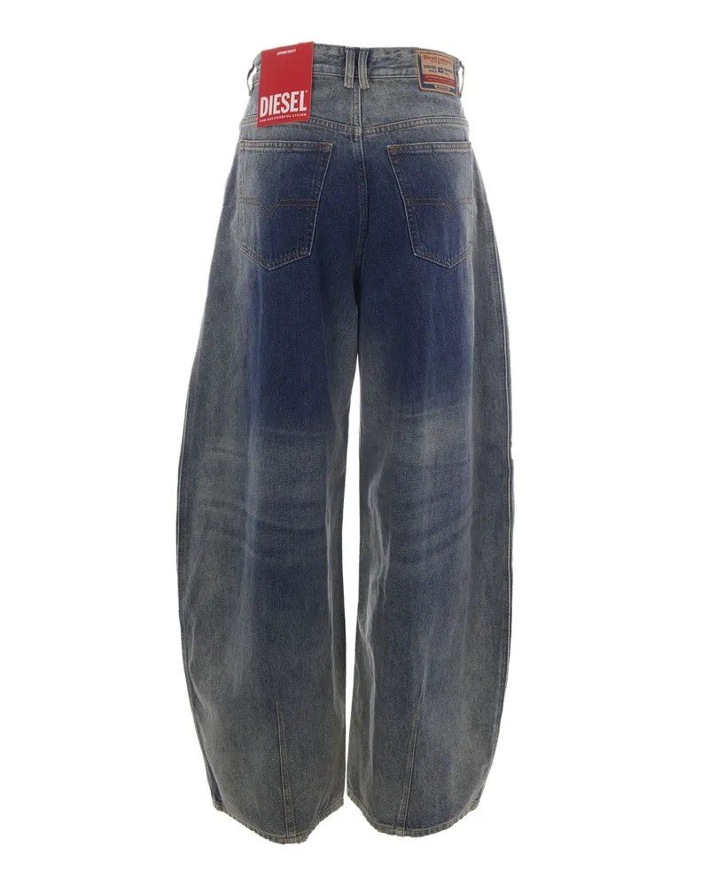 Diesel Women's Jeans D-Khelz-S Denim Cotton Hemp Blue