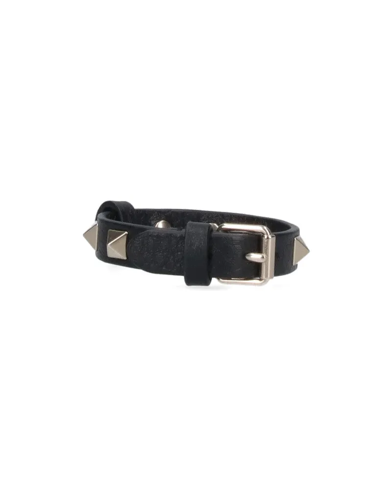 Valentino Garavani Women's Bijoux Black Leather Black