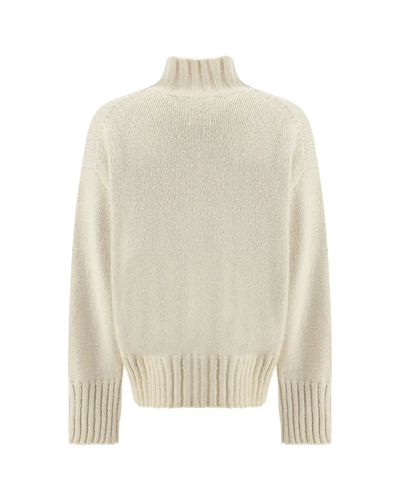 Jil Sander Women's White Silk Sweatshirt Clothing White
