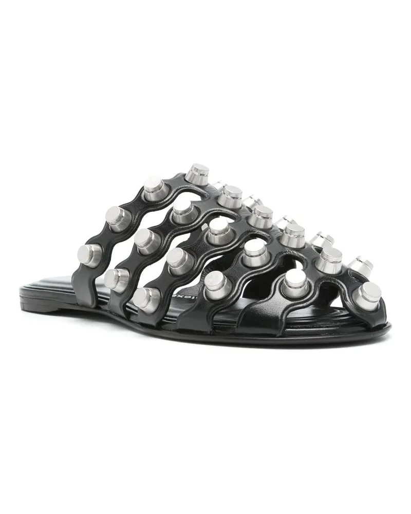 Alexander Wang Rexa Cage Slider — Black Black