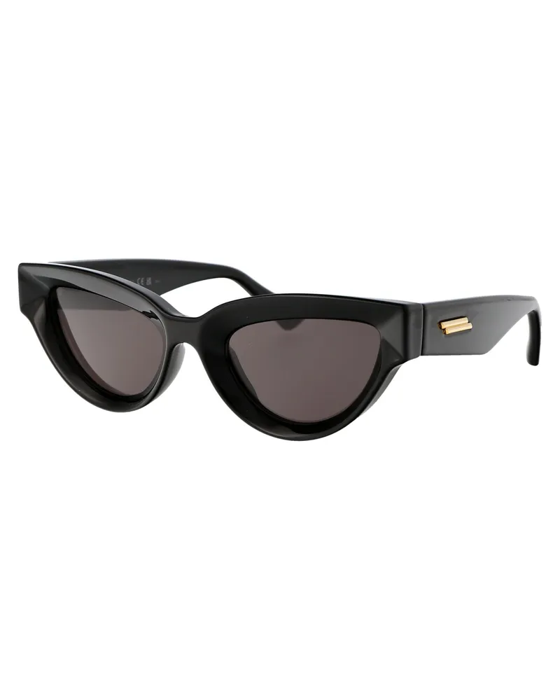 Bottega Veneta Women's Sunglasses Bv1249s Black-Grey Black-Black-Grey Injected Black/black/grey Black
